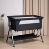Beemoo CARE Every Bedside Crib, Deep Grey