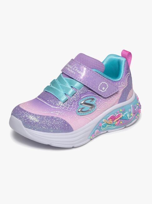 Skechers My Dreamers Lil Mermaid  Blinkande Sneakers, Purple