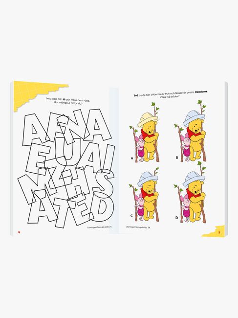 Egmont Kärnan Nalle Puh Pysselbok Pyssla Med Bokstäver