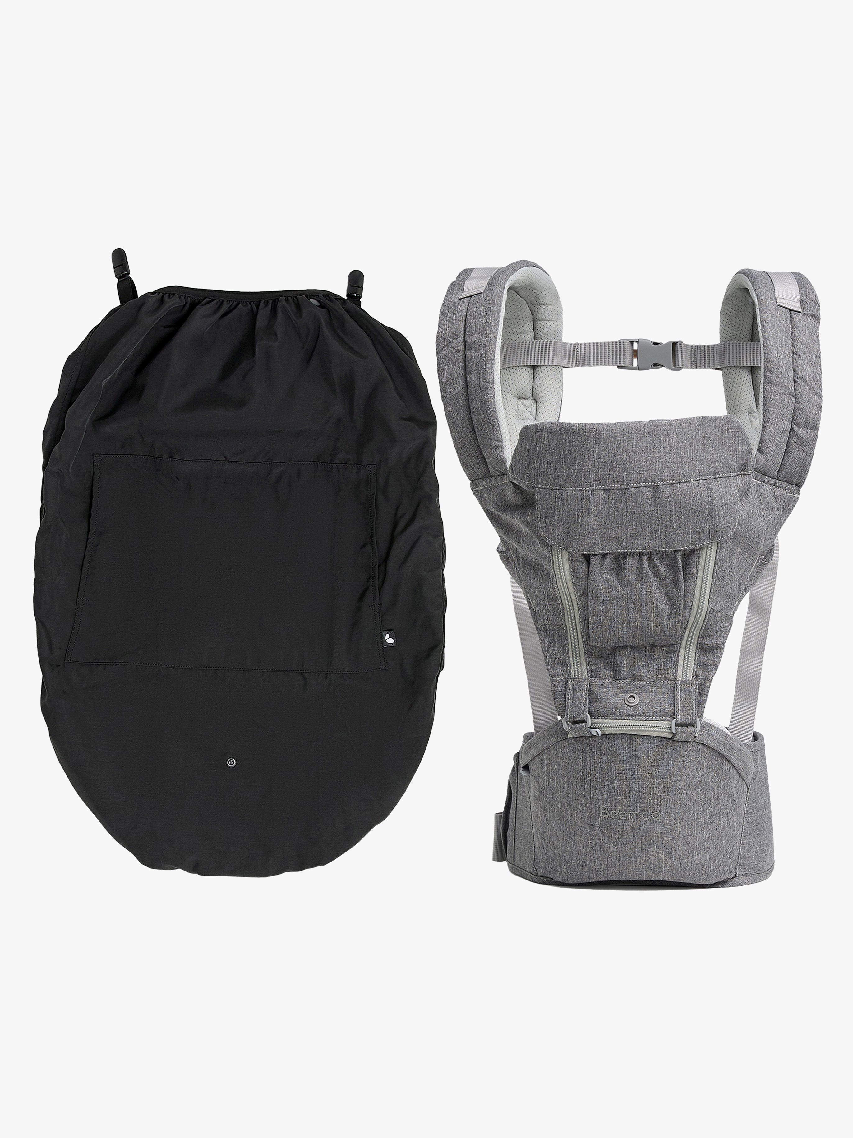 Beemoo CARE Carry Comfort 4-in-1 Bärsele &  Höftbärare inkl. Regnskydd, Grey