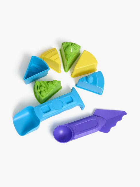 Fippla Dynamic Sand Lekset Tårtbitar 6 Färger