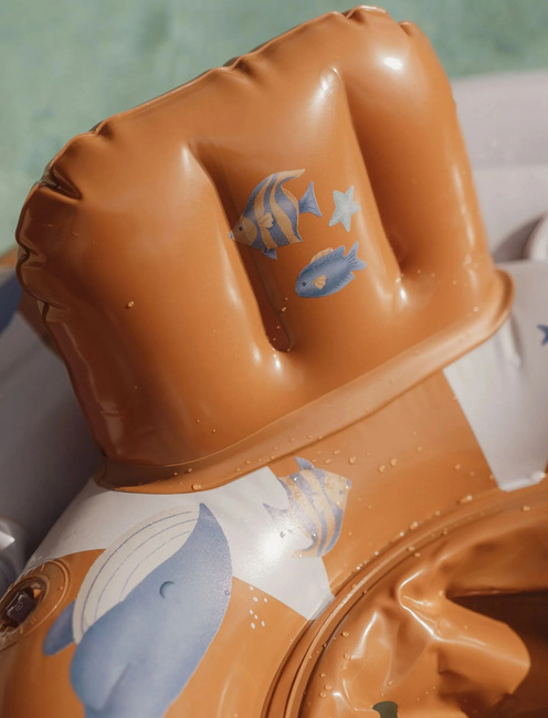 Little Dutch Ocean World Baby Badring, Blue