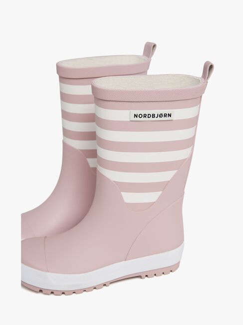 Nordbjørn Dagg Gummistövlar, Rosa/vit