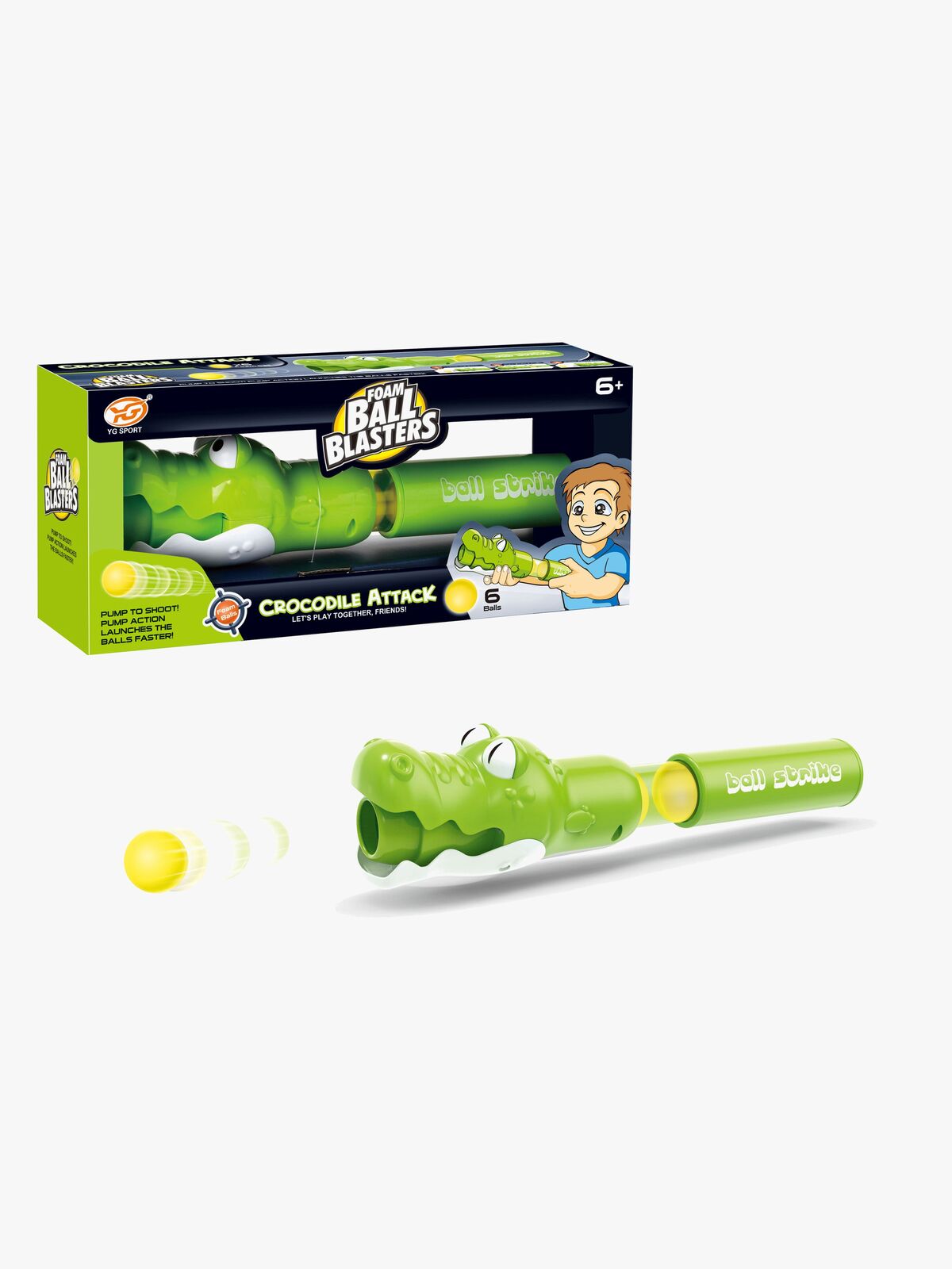 Suntoy Foam Ball Blaster Krokodil