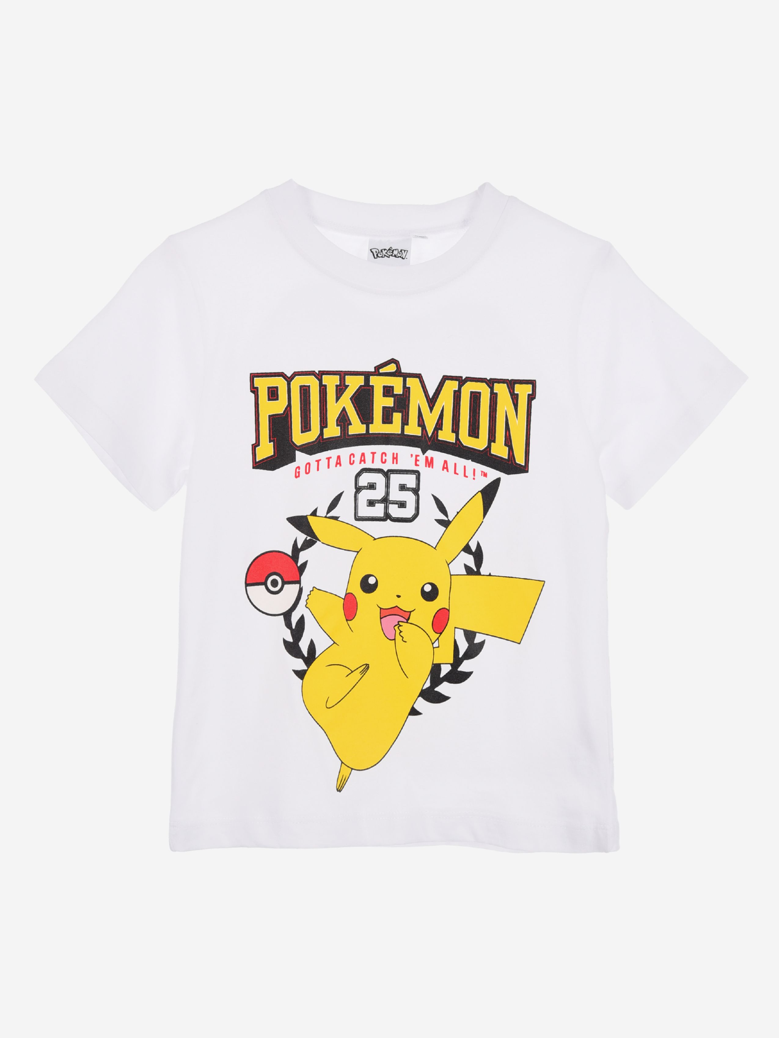 Pokémon T-shirt, Vit, 104-110