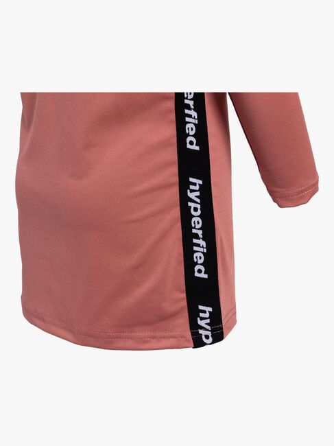 Hyperfied Running Tape Logo Sweater, Withered Rose