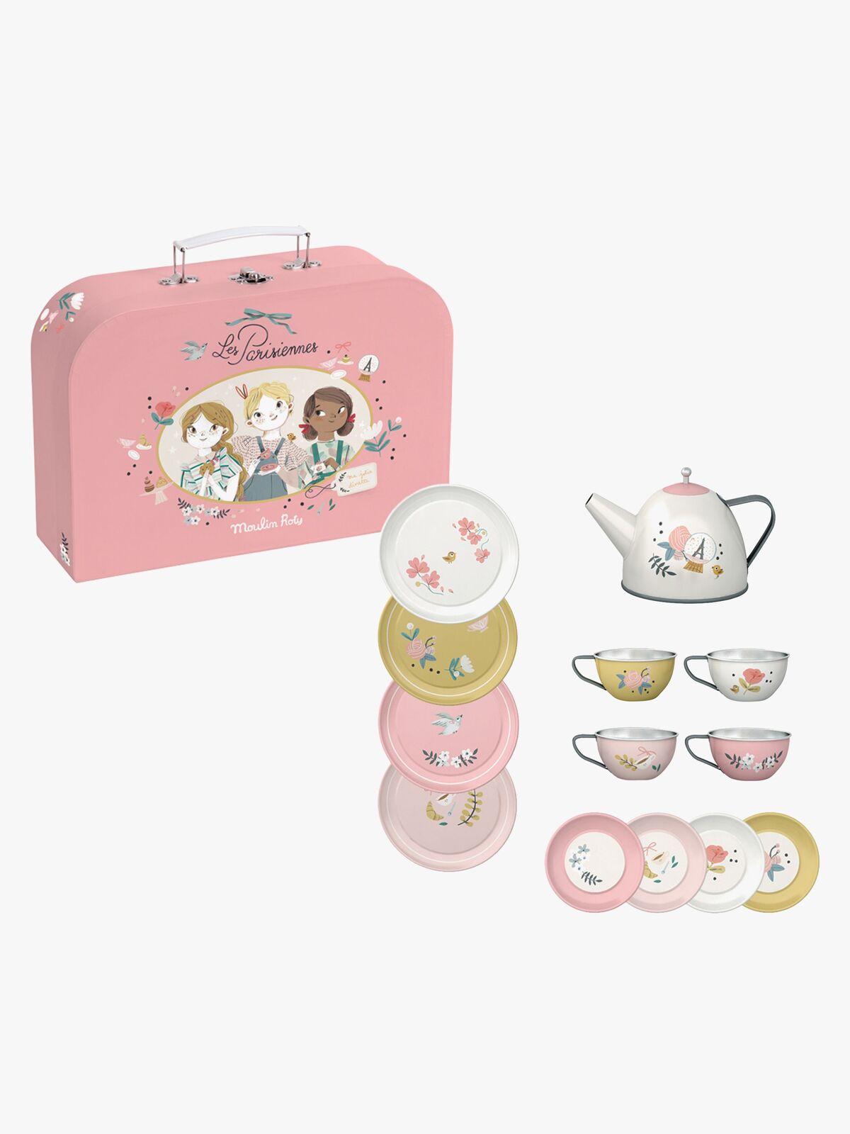 Moulin Roty Teservis med Väska 14 Delar