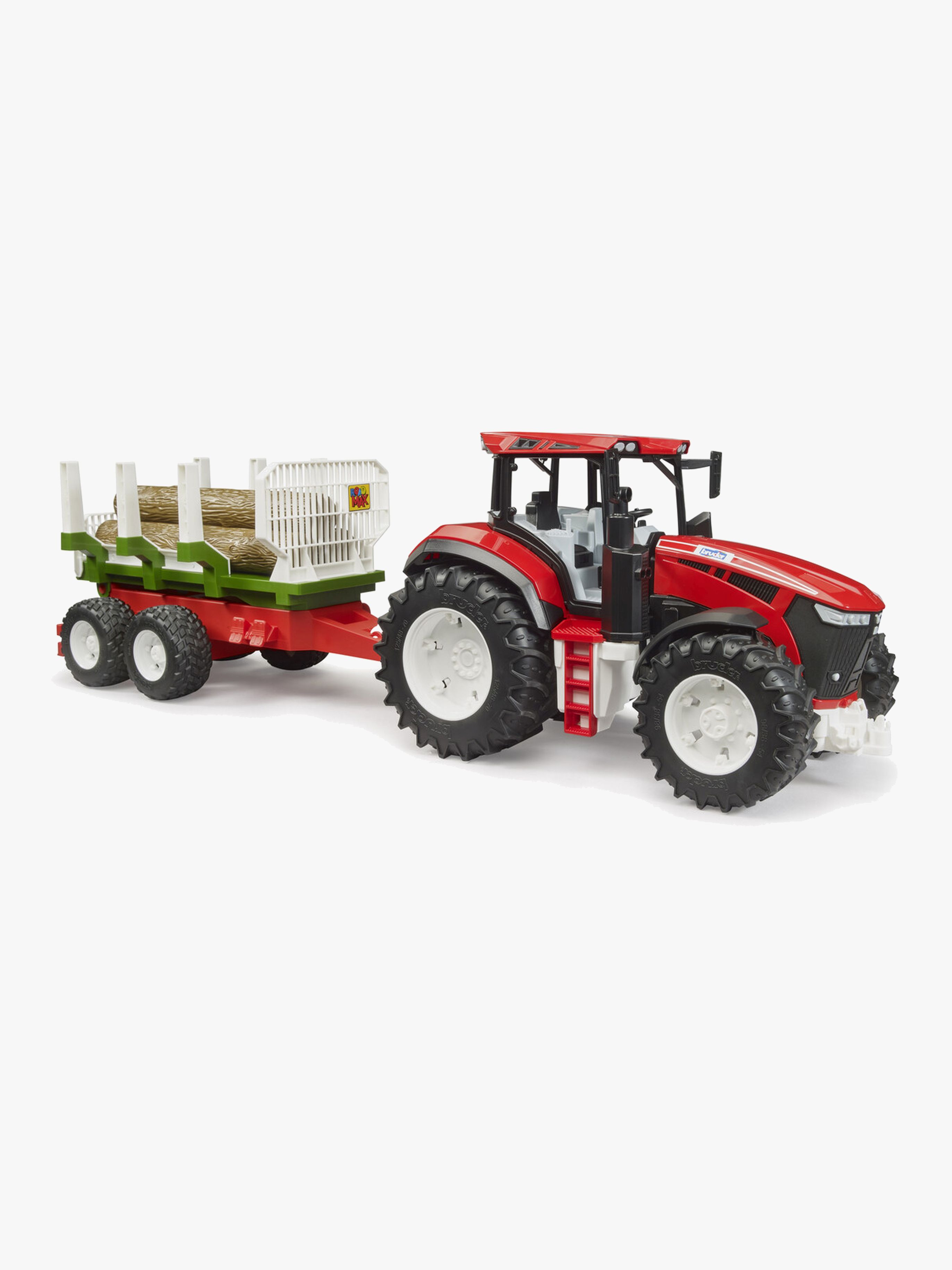 Bruder Roadmax Traktor med Stockkärra