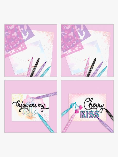 TOPModel Brevpapper i Box Handlettering