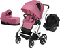 Cybex Talos S Lux Duovagn inkl. Axkid Modukid, Magnolia Pink/Silver