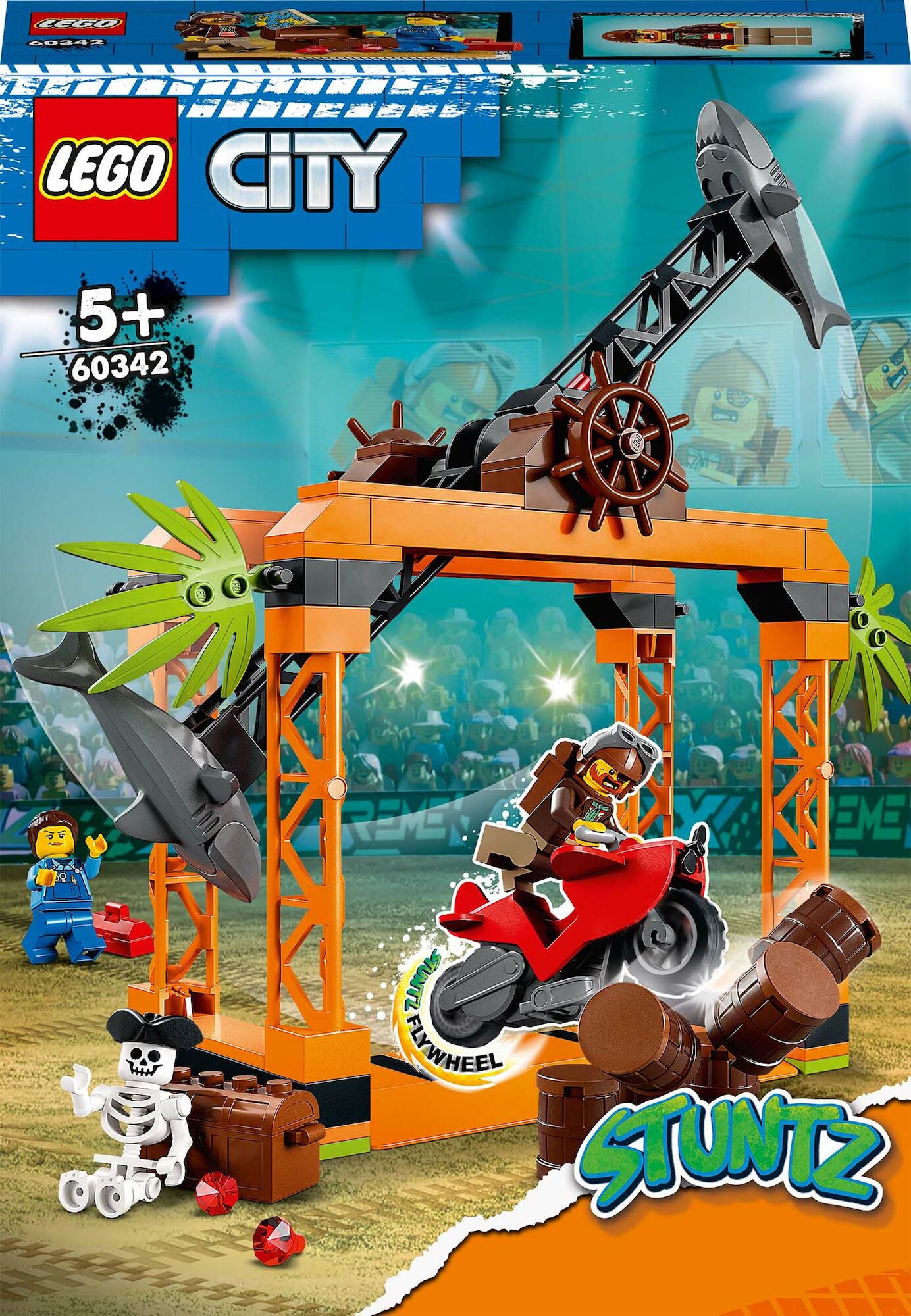 LEGO City 60342 Stuntutmaning Med Hajattack