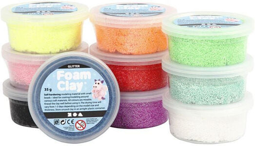 Foam Clay Mixade Färger Glitter