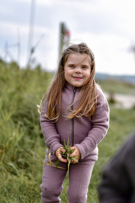 Mikk-Line Ullfleecejacka Baby, Twilight Mauve