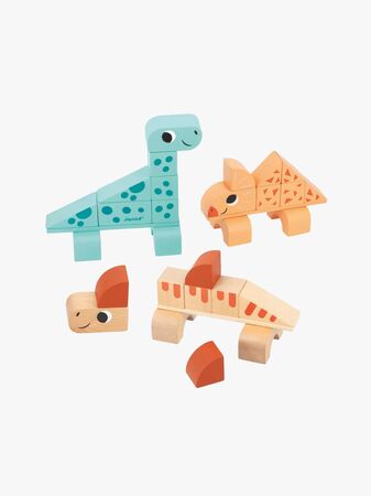 Janod Cubikosaurus Dinosaurier Att Bygga