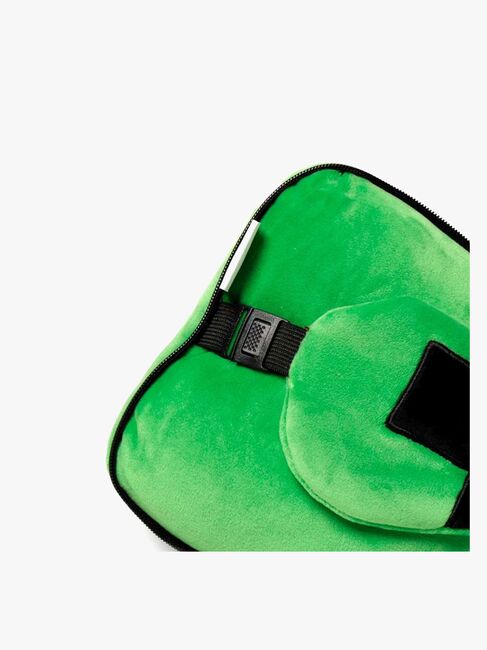 Relaxeazzz Plush Minecraft Resekudde & Ögonmask, Creeper CUSHMask-306-4817_3b.jpg