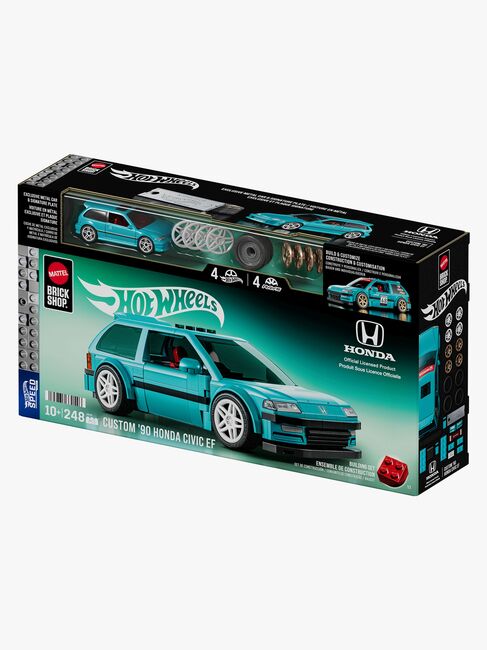 Mattel Brick Shop Hot Wheels Speed Series Byggset Custom ’90 Honda Civic EF 248 Delar