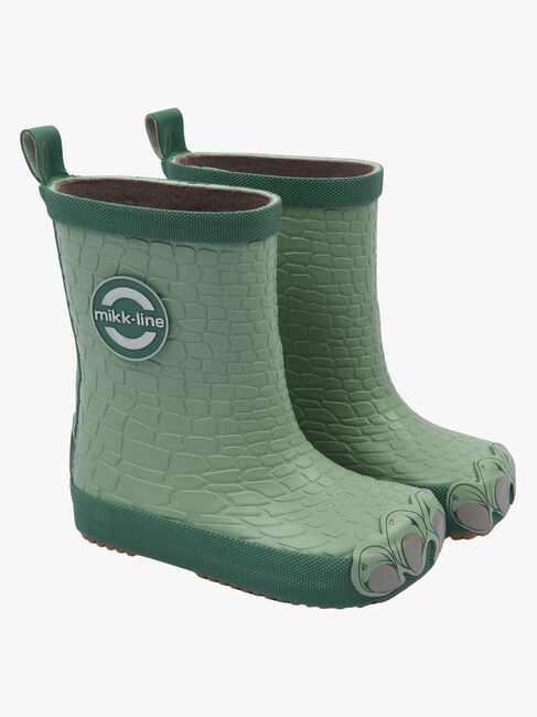 Mikk-Line Barefoot Dragon Gummistövlar, Green Milieu