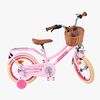 Volare Excellent Cykel med Korg 14 Tum, Rosa