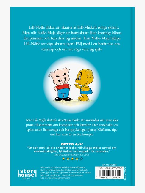 Egmont Kärnan Bamse Sagobok När Lill-Nöffe Slutade Skratta