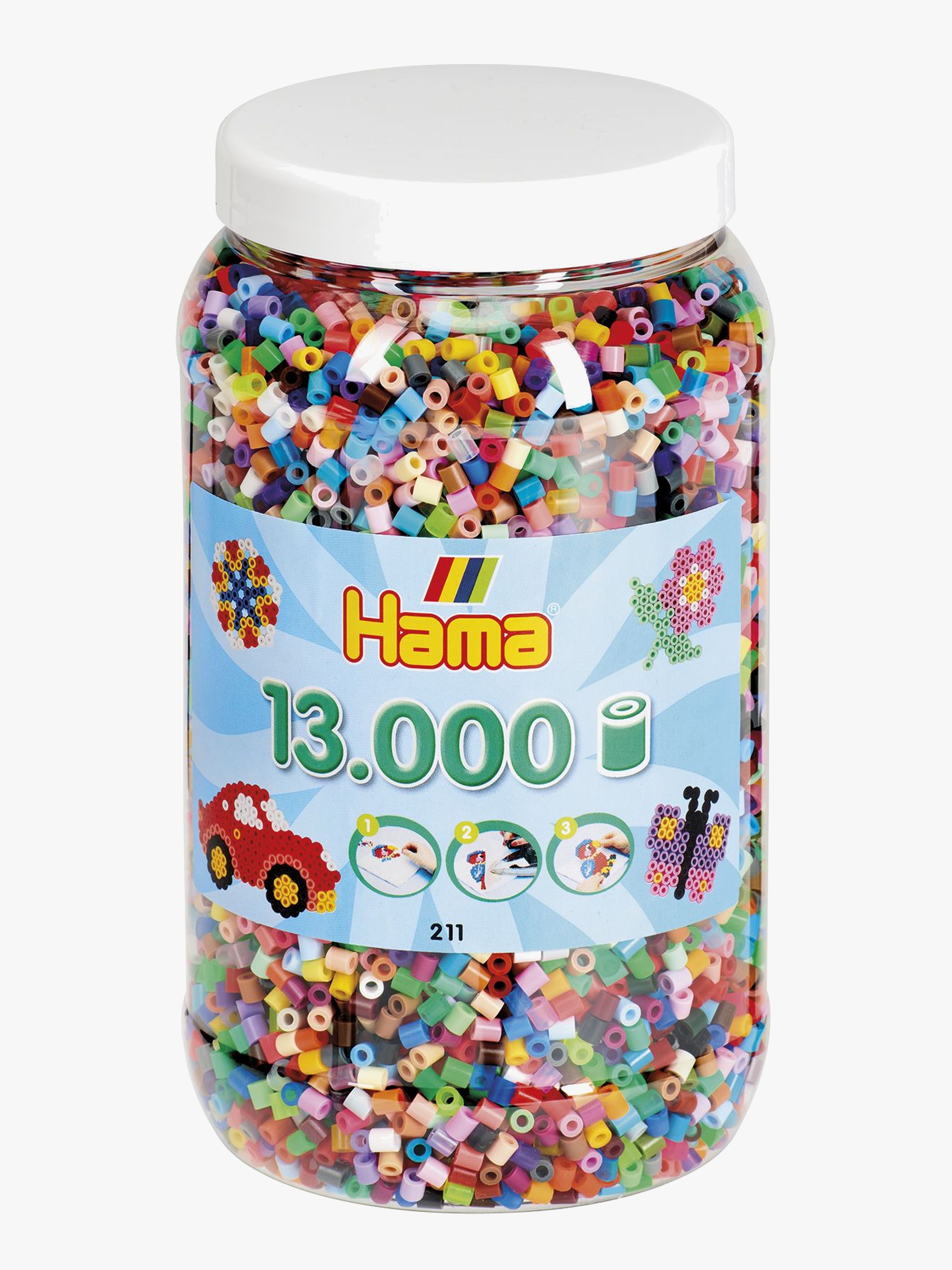 Hama Midi Pärlor 13000 st Mix 68