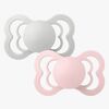 BIBS Supreme Napp 2-pack Silikon Stl 1 Symmetrisk, Haze/Blossom