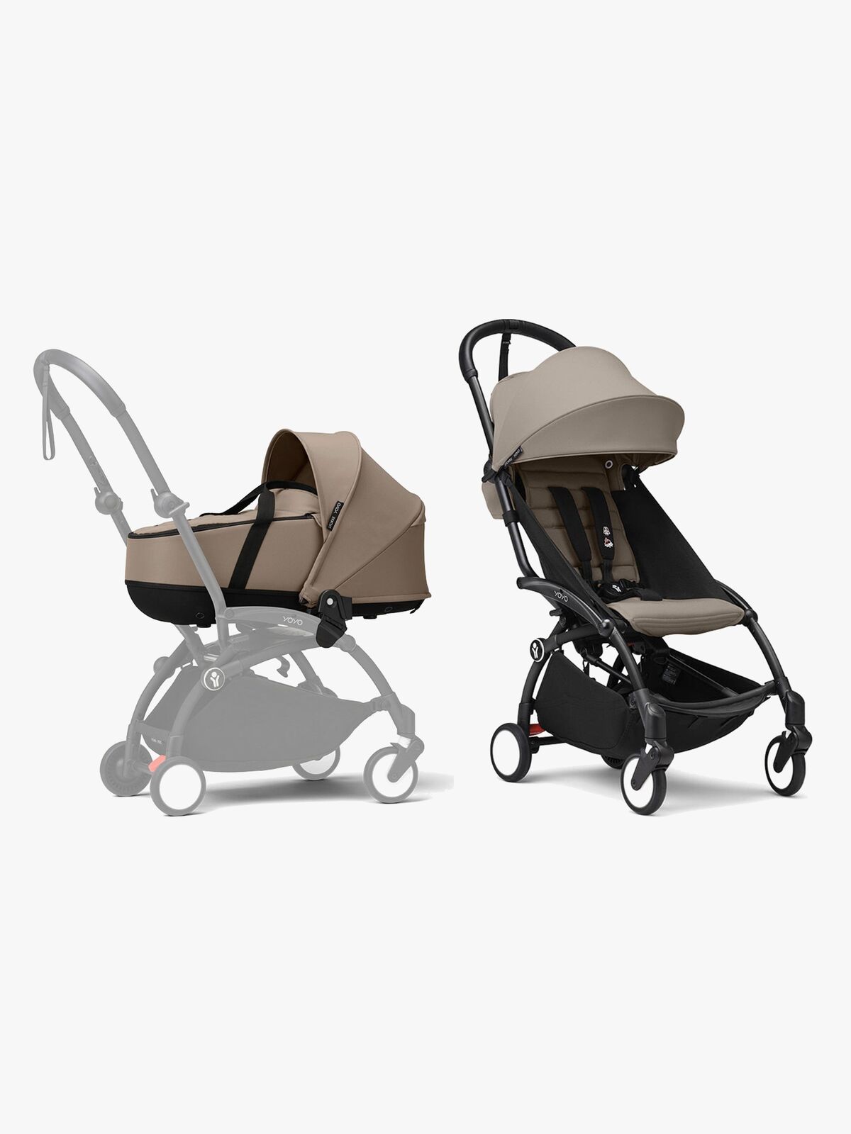 Stokke YOYO 3 Duovagn, Taupe/Black