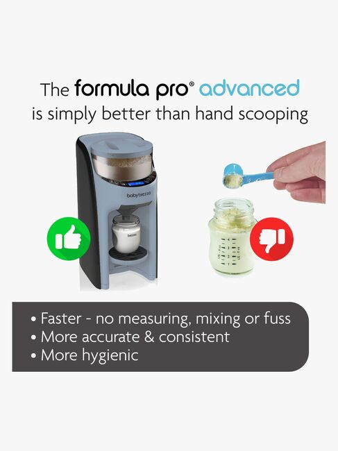 Baby Brezza Formula Pro Advanced Mjölkersättning- och Vällingmaskin, Slate