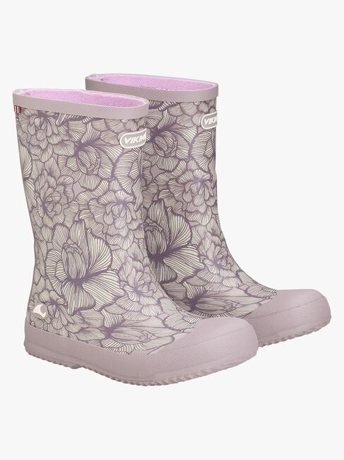 Viking Indie Print Gummistövlar, Dusty Pink/Cream