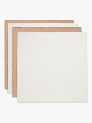 Jollein Muslinfilt 4-Pack, Biscuit/Ivory