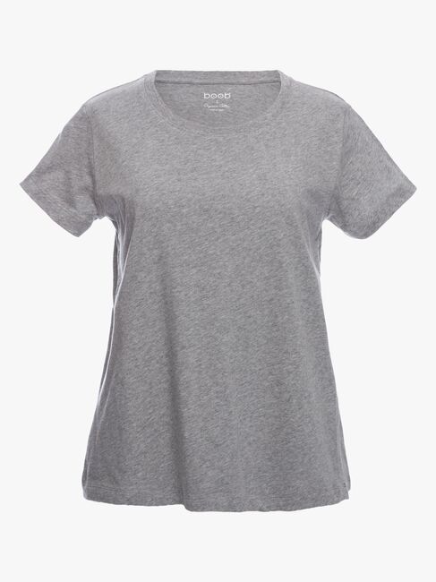 Boob Gravid/Amning T-Shirt, Grey Melange