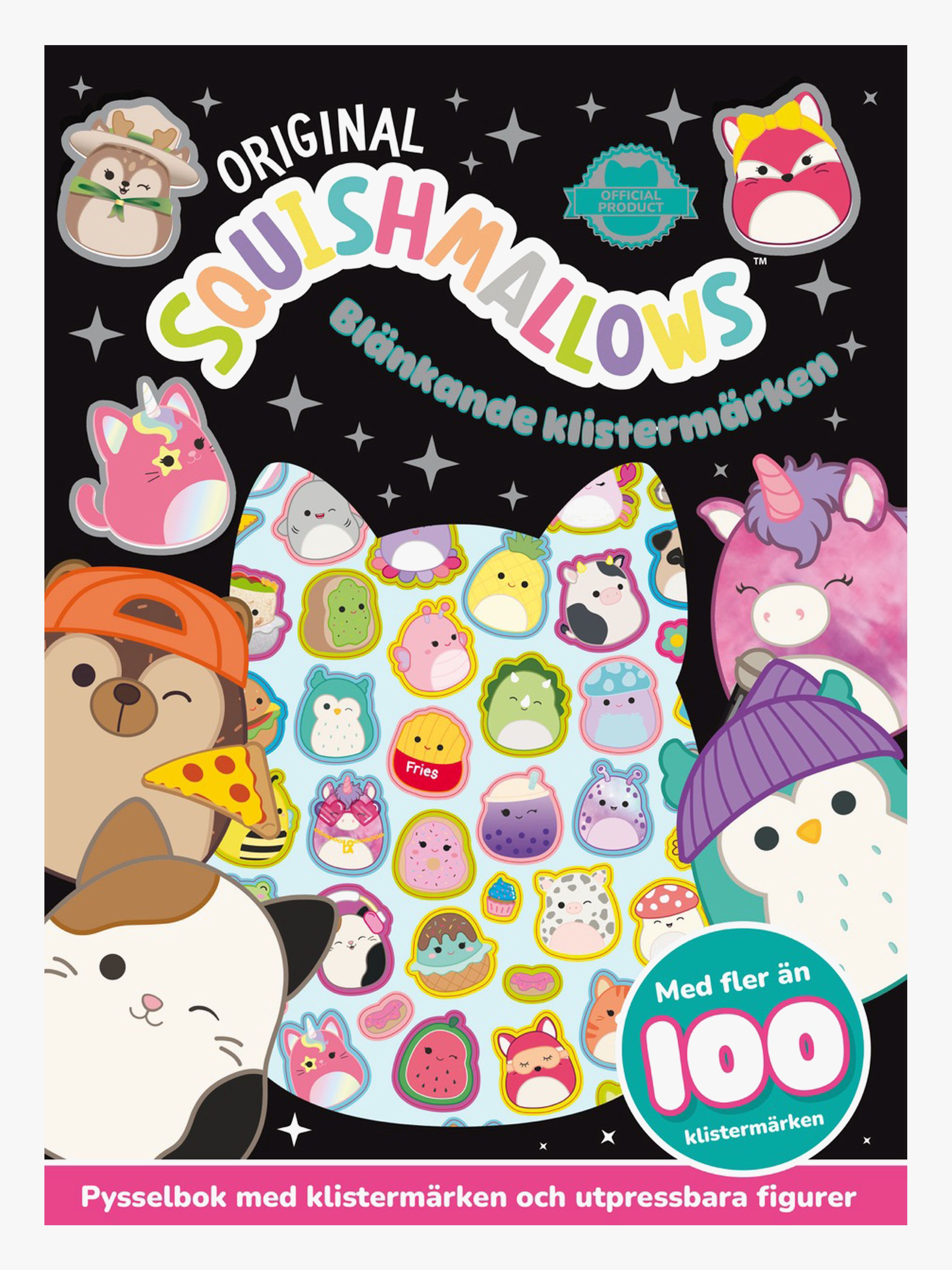 Tukan Förlag Squishmallows: Blänkande Klistermärken Pysselbok