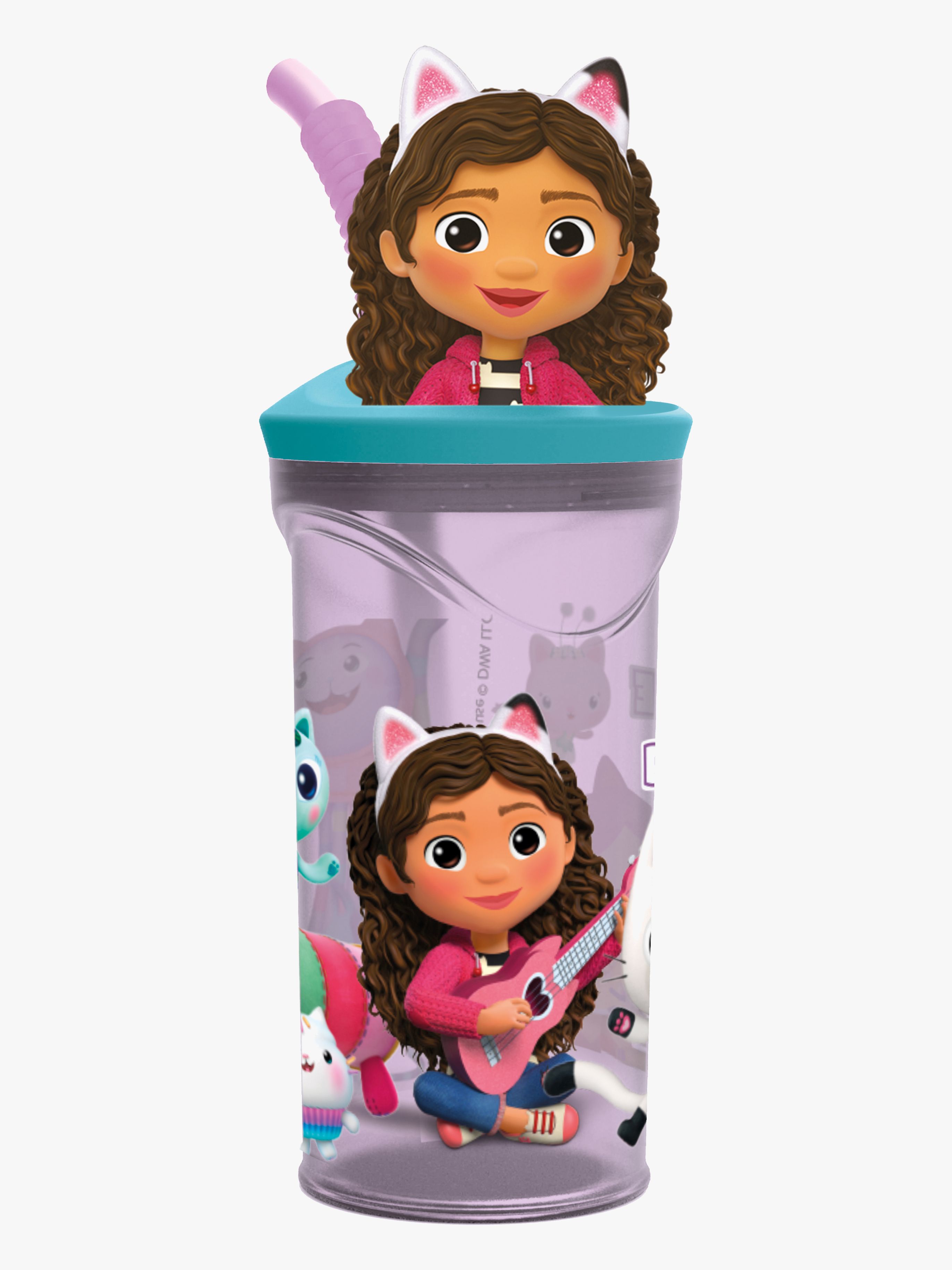 Gabby's Dollhouse 3D Figur Vattenflaska Party, Lila