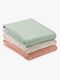 Hauck Cuddle N Clean Muslinfilt 3-Pack, Sage/Beige/Dots/Cork