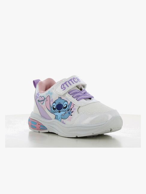 Disney Lilo & Stitch  Blinkande Sneakers, White/Lilac