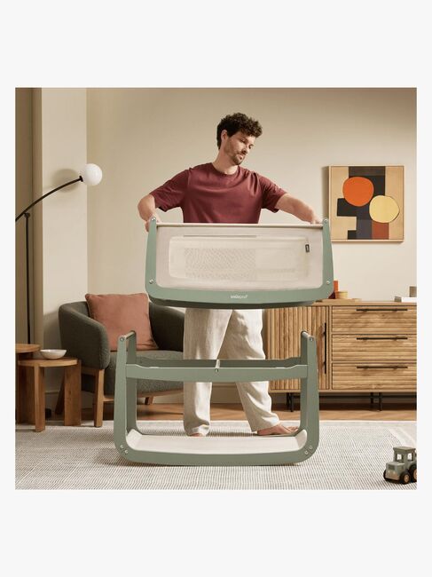 Snüz SnuzPod 5 Bedside Crib, Sage