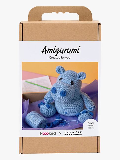 Creativ Company Virkset Amigurumi Flodhäst DIY
