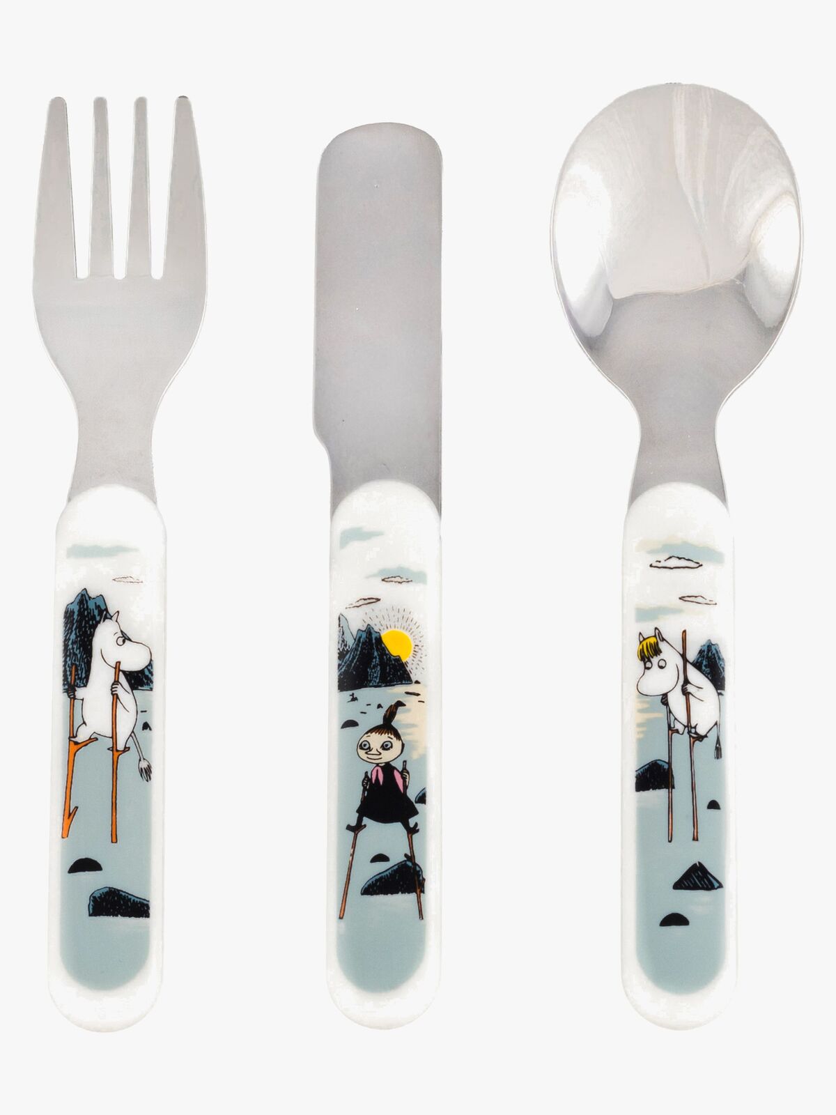 Mumin Kobbar & Skär Barnbestick, Grå