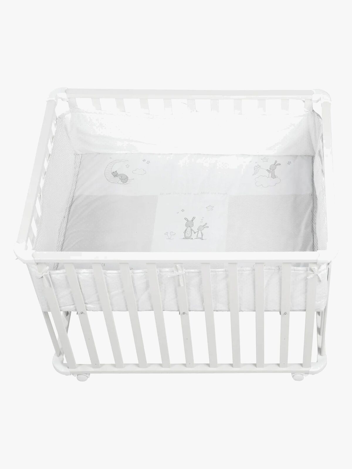 Roba Lekhage med Hjul, Fox & Bunny White