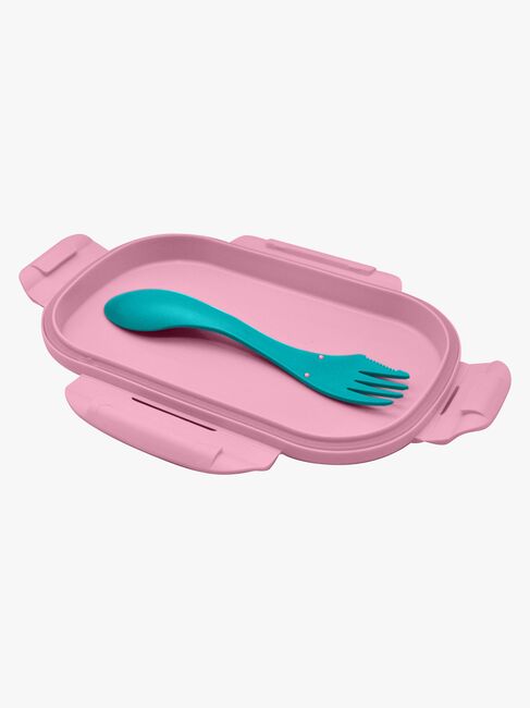 Gabby's Dollhouse Lunchbox med Bestick, Blå/Rosa