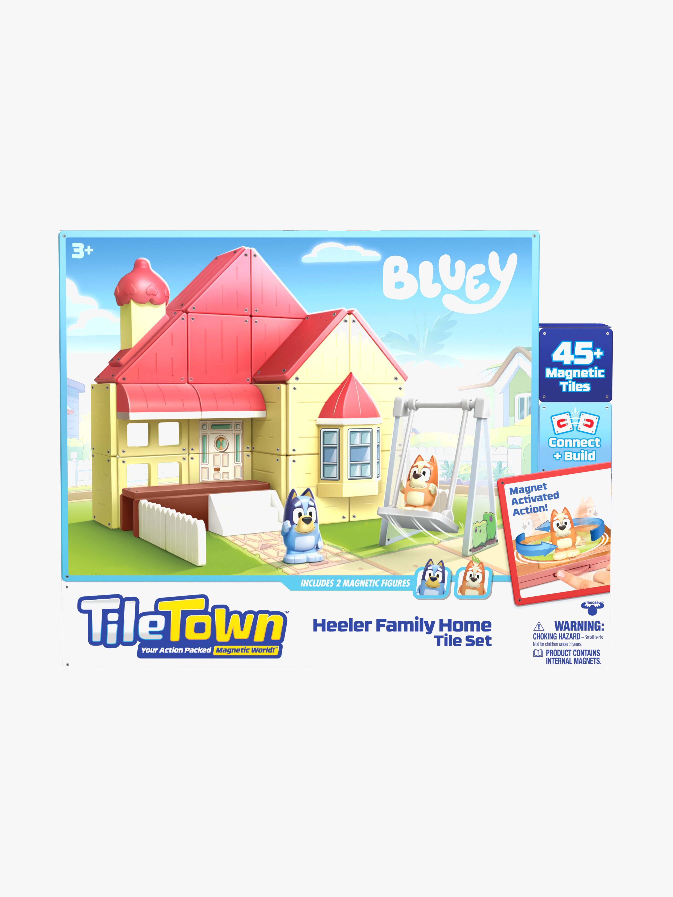 Bluey Tile Town Bluey Heeler House Magnetset 46 Bitar