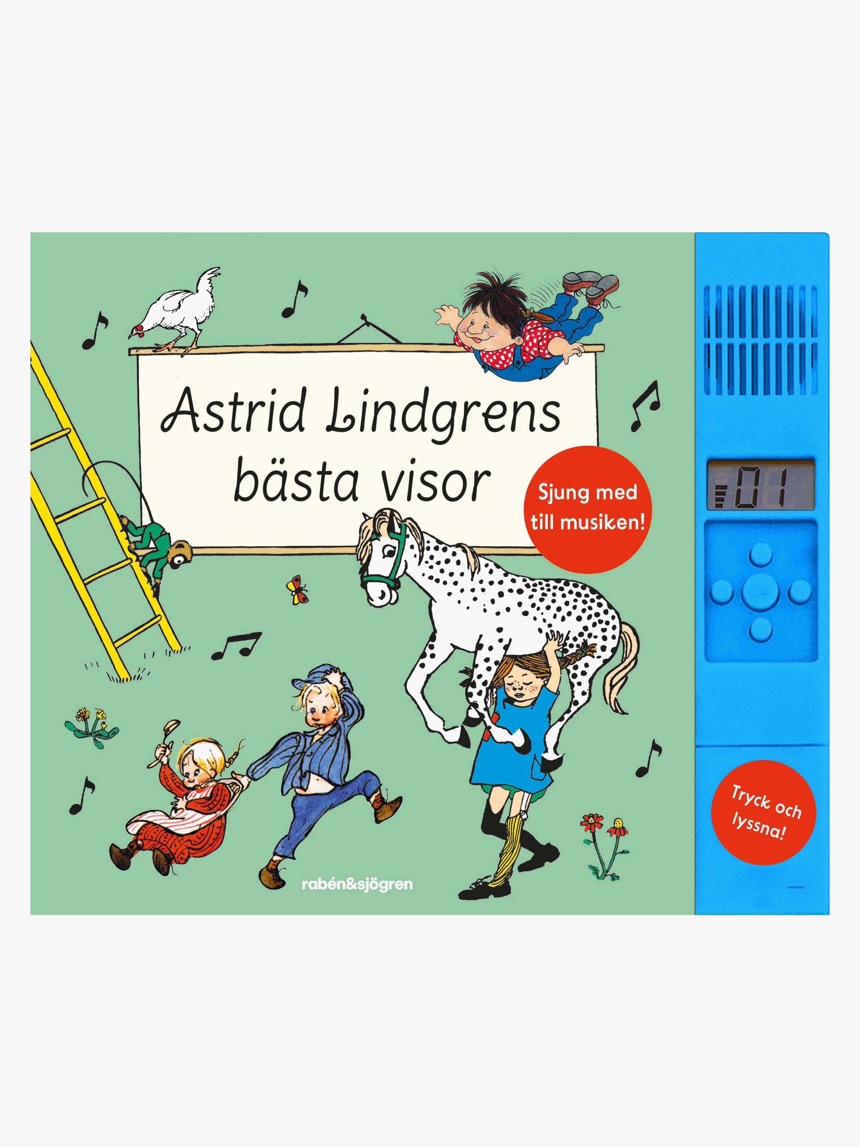 Rabén &  Sjögren Astrid Lindgrens Bästa Visor Visbok - med ljudmodul
