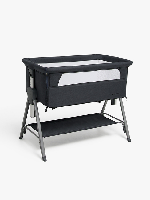 Beemoo CARE Every Bedside Crib, Deep Grey