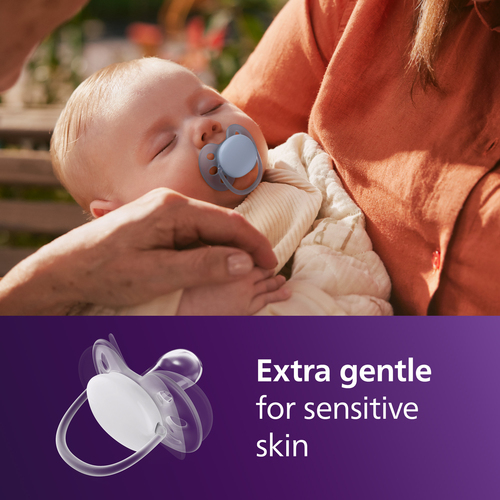 Philips Avent Ultra Soft Napp 6–18m 2-Pack, Grå/Grön