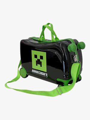 Minecraft Ride On Kuffert 25L, Grøn/Sort