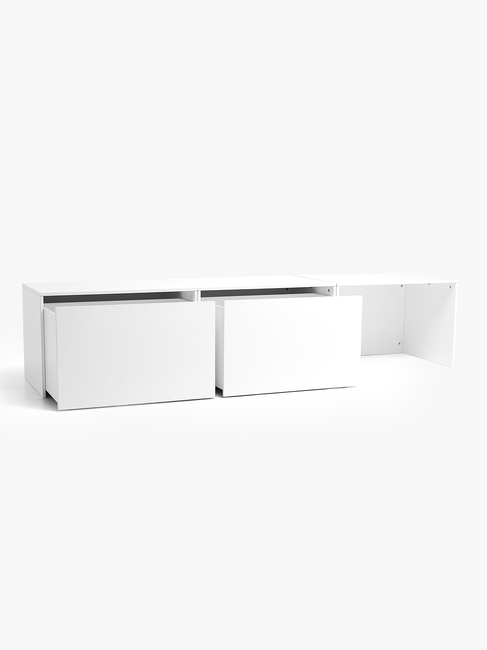 Alice & Fox POPPY skrivbord med 2 förvaringslådor, vit