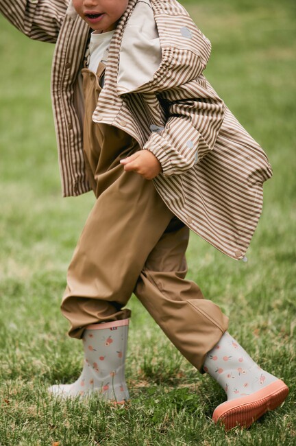 Viking x Kenza Print Gummistövlar, Apricot/Sand