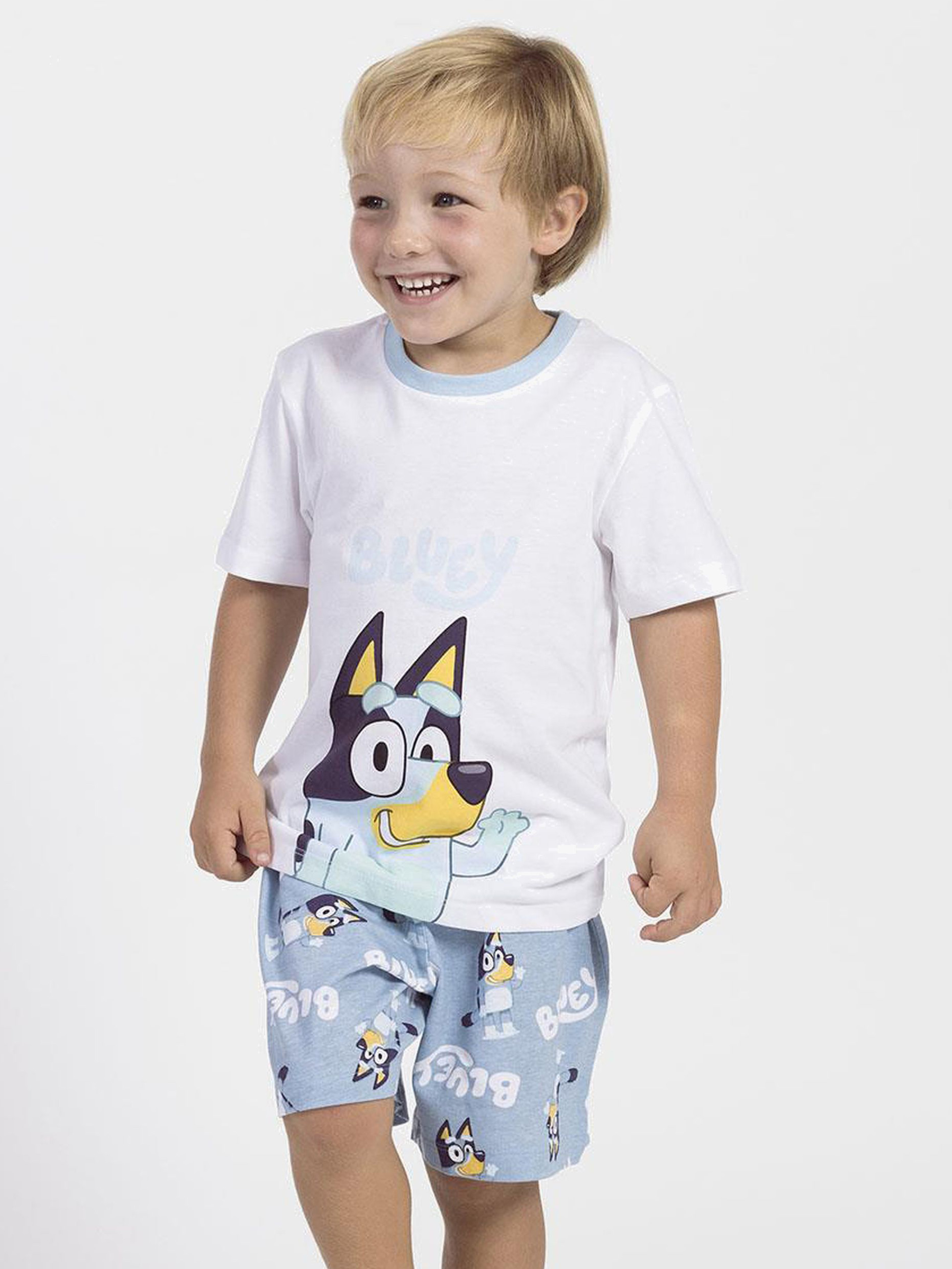Bluey Pyjamas, Ljusblå, 110-116
