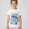 Disney Stitch T-shirt & Shorts Set, Vit
