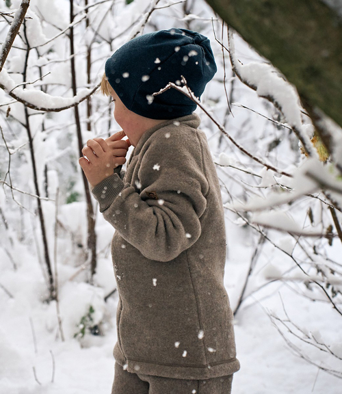 Mikk-Line Ullfleecejacka Barn, Melange Denver