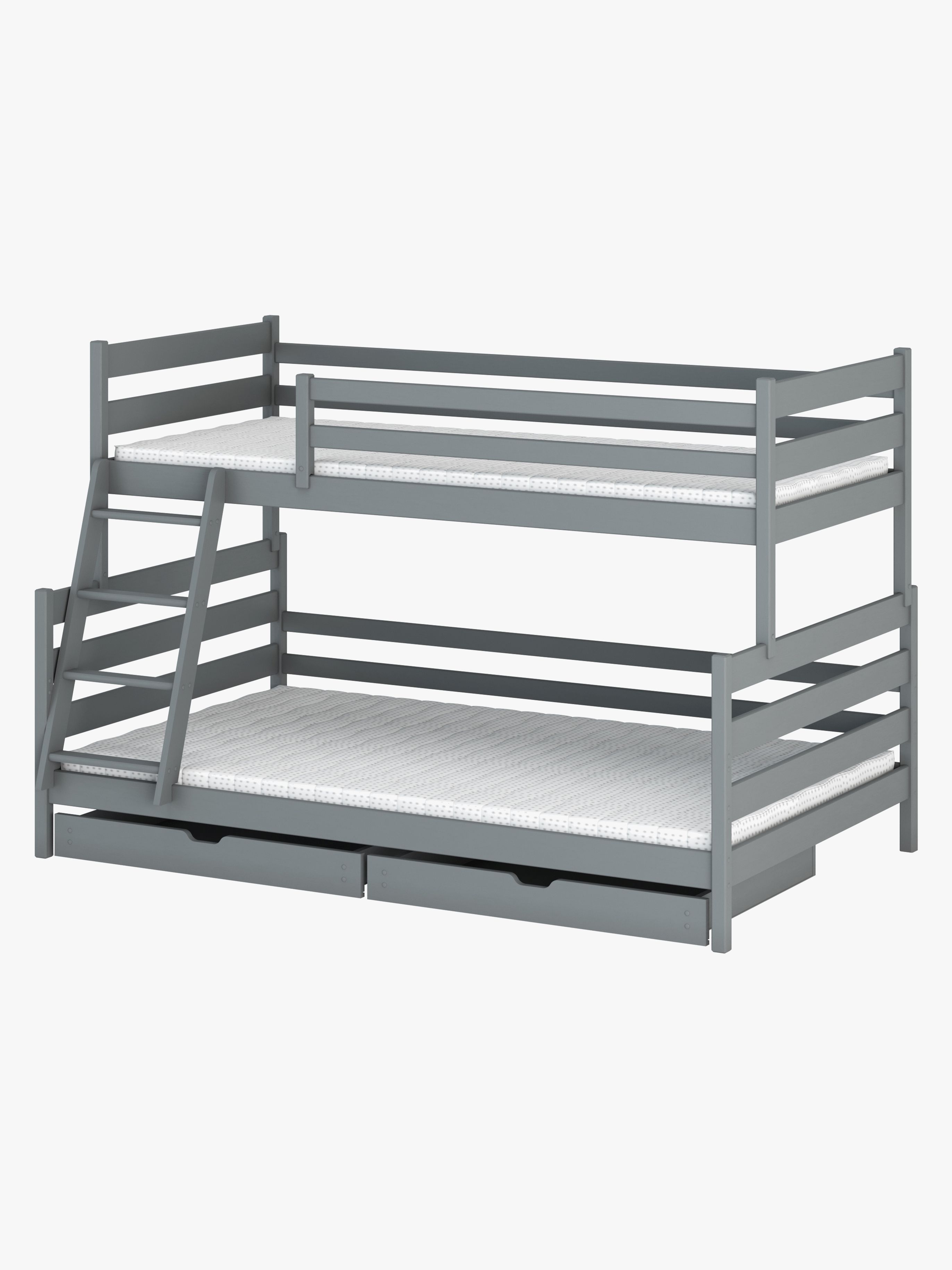 Lano Meble FAMI Våningssäng 90×200/120×200 Grå